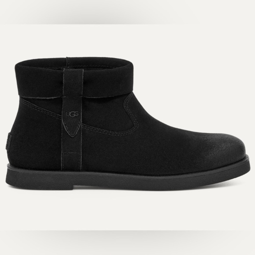 Ugg Josefene Cuff Black Bootie Suede Boots 9 NWOB